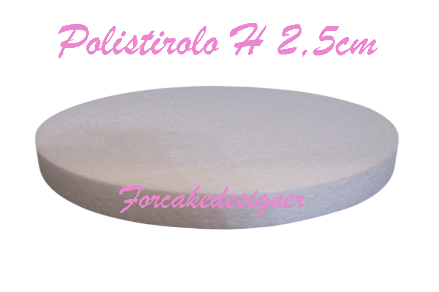 Base torta Polistirolo H 5 cm vari diametri