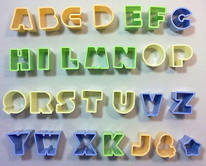  Foto: Stampini Lettere Plastica