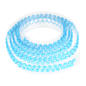  Foto: Nastrino Strass Adesivi 90Cm Azzurro