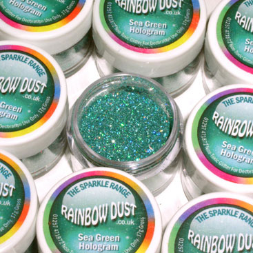  Foto: Rainbow Dust Sparkles Hologram verde acqua