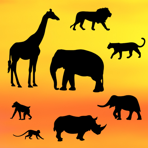  Foto: Patchwork Cutter Safari Silhouette Set