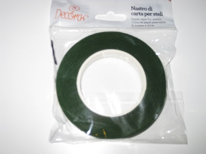  Foto: NASTRO DI CARTA PER STELI VERDE 12MM 27M Decora
