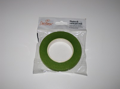  Foto: NASTRO DI CARTA PER STELI VERDE CHIARO 12MM 27M Decora