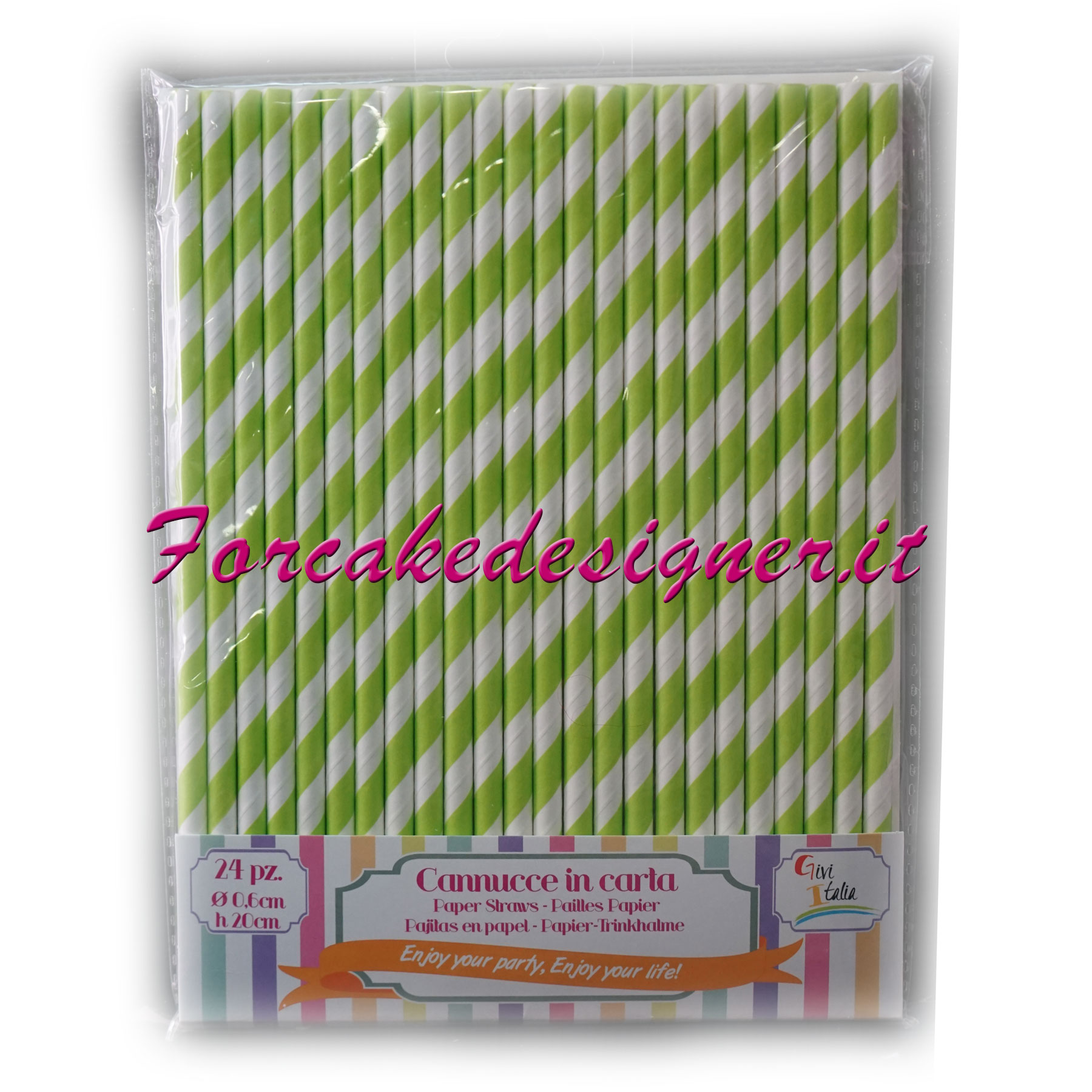 Modecor - Bastoncini Spirale verde Cakepop (24pz)