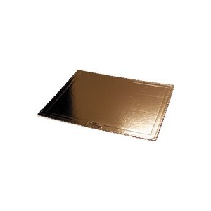  Foto: SOTTOTORTA Festonato Rettangolare Oro/Nero 44x54