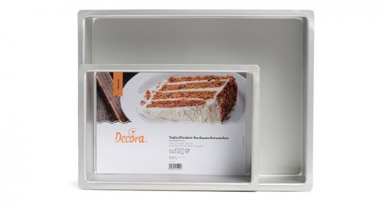  Foto: DECORA TEGLIA PROFESSIONALE ANODIZZATE RETTANGOLARE 30x40 H 7,5 CM