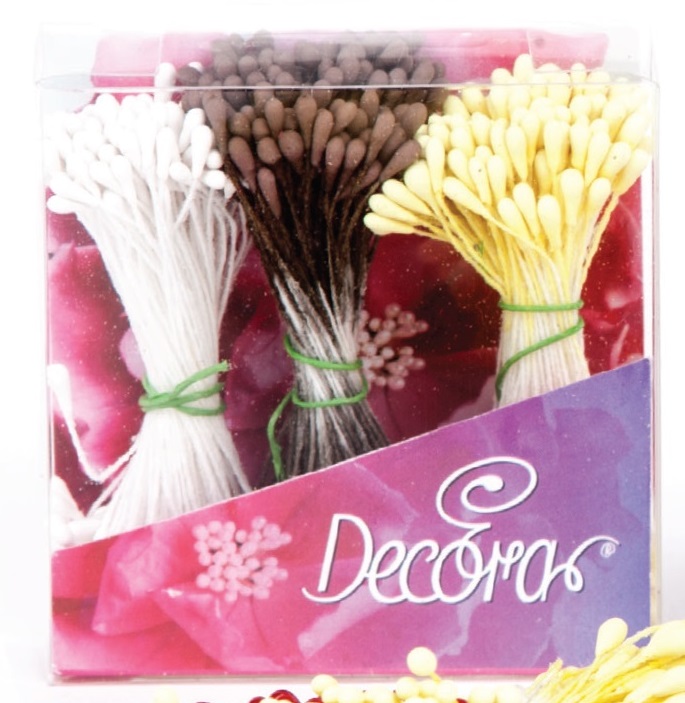  Foto: Pistilli per fiori Bianchi, marroni e gialli pz.432