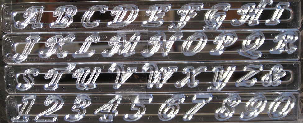  Foto: Tagliapasta FMM Alphabet & Numbers Set - Script Maiuscolo