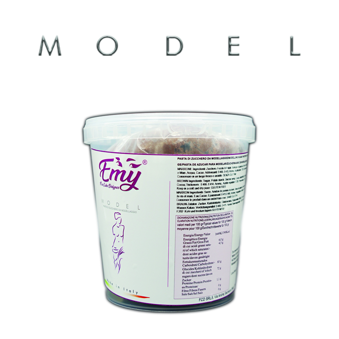  Foto: Emy Model PLASTICA Marrone 1 kg con solo Burro di Cacao Massime Prestazioni