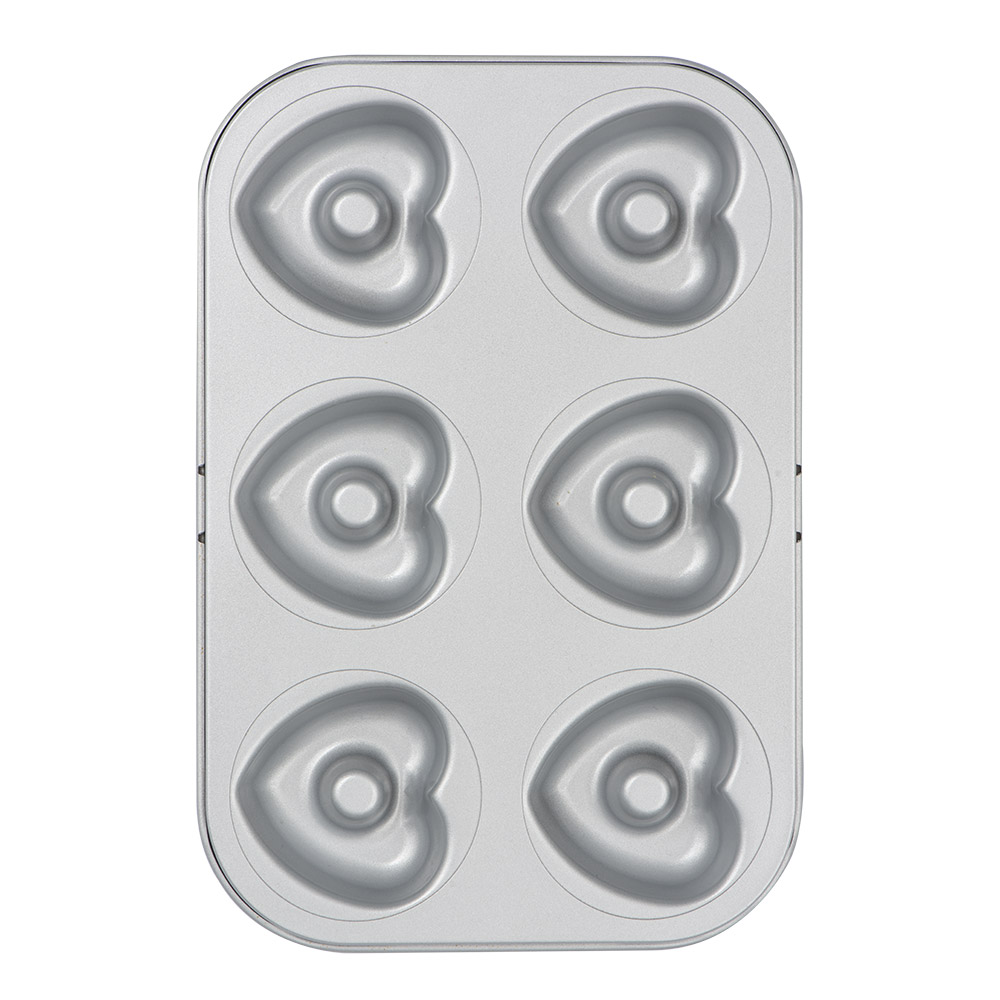  Foto: Decora STAMPO 6 CIAMBELLE CUORE Ã˜ 7,5 CM ANTIADERENTE