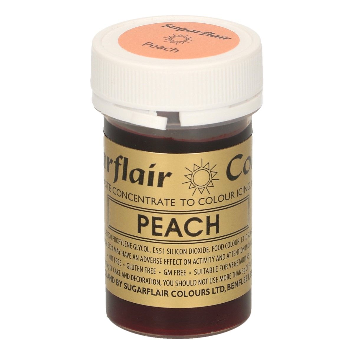  Foto: SUGARFLAIR PASTE COLOUR PEACH, 25G