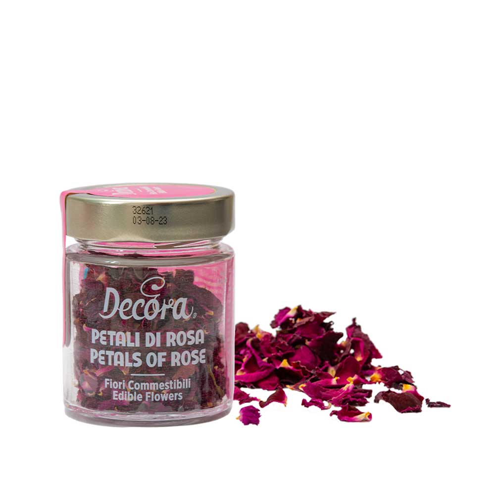DECORA - Fiori eduli petali di rosa 4 GR