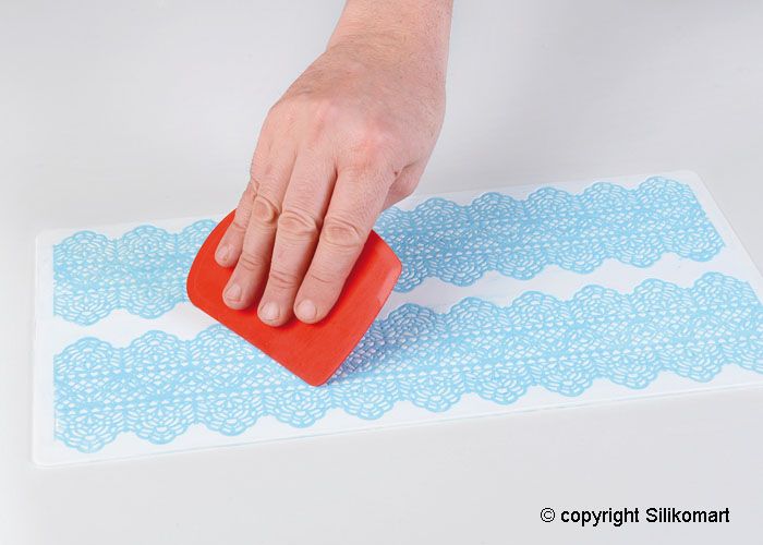 Tappetino in silicone Tricot Decor flower slim Silikomart