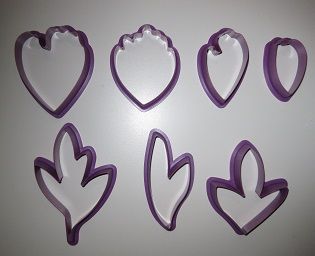 DECORA - Stampo Kit peonia con foglie 7 pz