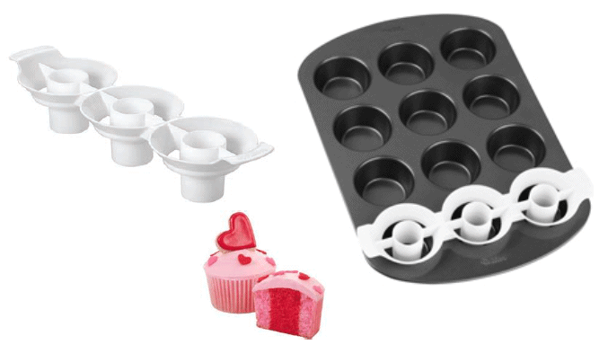 Foto: Inserto in plastica per cupcakes con centro a due colori - wilton