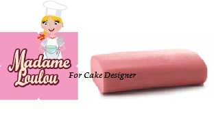  Foto: MADAME LOULOU Pasta da modellaggio rosa 1kg.